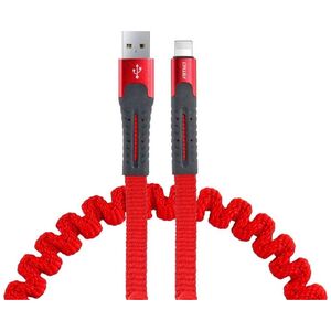 Kabel USB AMiO USB-A - Lightning 1.2 m Czerwony (AMI-02530)