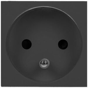Orno NOEN FR, gniazdo modułowe 45x45mm 1x2P+Z, typ E french, 16A 250V, czarne