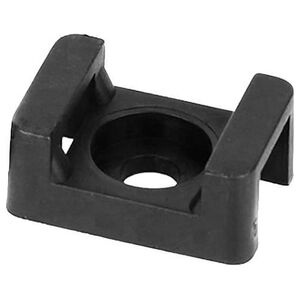 Orno Uchwyt opaski kablowej, siodełkowy, przykręcany, 22x16 mm, otwór montażowy 6,8mm, czarny, 20 sztuk
