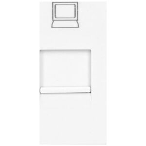 Orno NOEN RJ45, gniazdo modułowe 22,5x45mm RJ45 cat 5e, białe