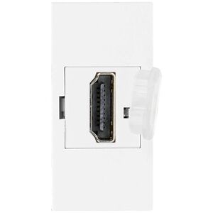 Orno NOEN HDMI, gniazdo modułowe 22,5x45mm HDMI z zaślepką zabezpieczającą, białe