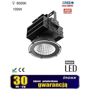 Nvox Lampa przemysłowa led zimna high bay 100w 6000-6500k 9000lm
