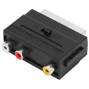 Adapter AV Blow PRZEJŚCIE EURO SCART Z NA 3X RCA CHINCH DWUSTRONNE