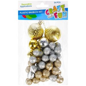 Craft with Fun OZDOBA BN STYROP BOMBKA MIX 54SZT ZLO CF PBH6/72