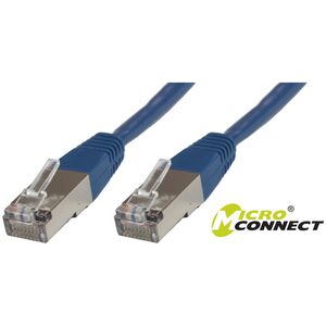 MicroConnect Patchcord, S/FTP, CAT6, 0.25m, LSZH, niebieski (SSTP60025B)