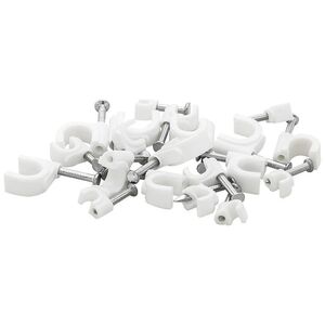 Blow 42-012# Uchwyt kabla 10mm biały okrągły