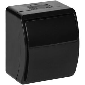 Orno Łącznik jednobiegunowy n/t AQUATIC, IP44, czarny