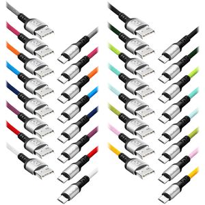 Kabel USB Orno USB-A - microUSB 1.2 m Wielokolorowy (CABEXCBRAIMUSB1.2MIX)