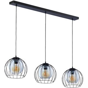 Lampa wisząca Orno DUNIA 3P, lampa wisząca, E27  max.15W, czarna