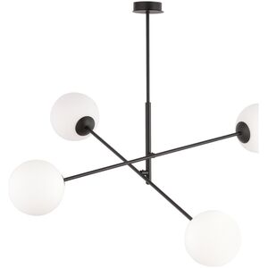 Lampa wisząca Orno LAINA lampa wisząca, moc max.4x40W, E14, czarno-biała