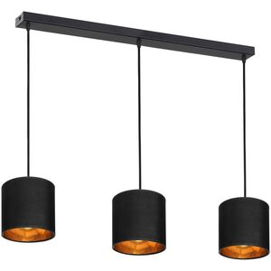 Lampa wisząca Orno NEVA lampa wisząca, moc max. 3x60W, E27, czarna, listwa