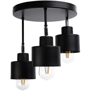Lampa sufitowa Orno LISA oprawa ścienno-sufitowa, moc max. 3x60W, E27, czarna, podstawa okrągła, wielopoziomowa, ruchome głowice lampy
