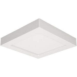 Lampa sufitowa Orno LETI LED 18W, oprawa downlight, natynkowa, kwadratowa, 1600lm, 4000K, biała, wbudowany zasilacz LED