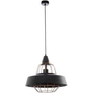 Lampa wisząca Orno ROCCO 1P, lampa wisząca, E27 max. 60W, czarna, miedziana