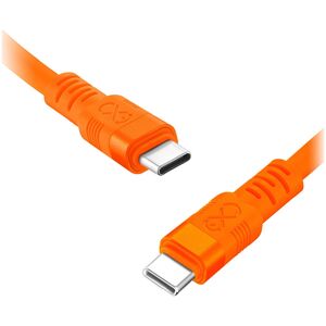 Kabel USB Orno USB-C - USB-C 2 m Pomarańczowy (CABEXCWHPUCUC2.0MIX)