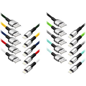 Kabel USB Orno USB-A - Lightning 1.2 m Wielokolorowy (CABEXCBRAILIGH1.2BO)
