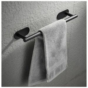 Aptel Stalowy UCHWYT na Ręcznik Ścierkę Naścienny 40cm czarny AG945A