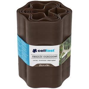 Cellfast Obrzeże ogrodowe 25cm x 9m Cellfast brązowe
