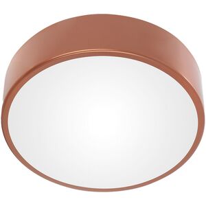 Lampa sufitowa Orno OVO plafon 3xE27 z mikrofalowym czujnikiem ruchu, 3x24W, miedziana stal, klosz szklany matowy, IP20, ? 400