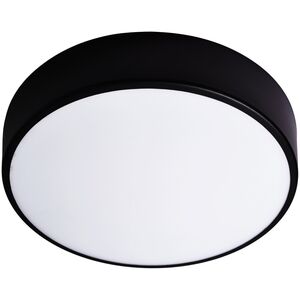 Lampa sufitowa Orno OVO plafon LED, 43W, 4000K, 4750lm, czarna stal, klosz szklany matowy, IP20, ? 400