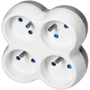Orno Rozgałęźnik 4x2P+Z, biało-szary