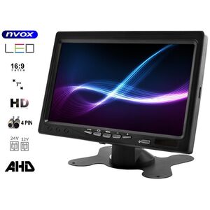 Nvox Nvox ahm607 dual monitor samochodowy wolnostojący lcd 7cali cali ahd/hd 4pin z ramką 12/24v