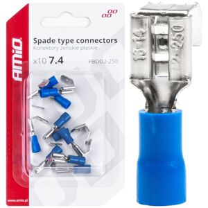 AMiO Konektory żeńskie rozgałęźne płaskie 7.4 1.5-2.5mm2 15a 10 szt. amio-03069