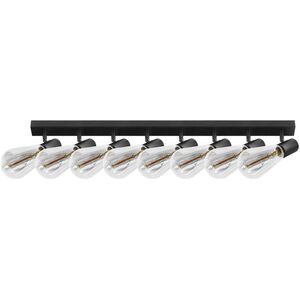 Lampa sufitowa Orno RIO SP 8, oprawa ścienno-sufitowa, E27 max. 8x60W, IP20, czarna