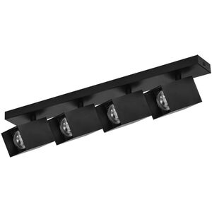 Lampa sufitowa Orno KUBAR SP 4, oprawa ścienno-sufitowa, 4xGU10, IP20, czarna