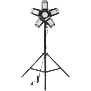 Naświetlacz Orno RIGEL LED zestaw: lampa warsztatowa składana 5-skrzydłowa 55W + statyw + adapter