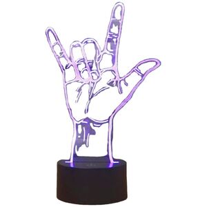 ATL ZD98I Lampka nocna ręka 3d led