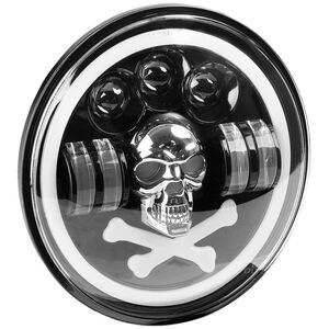 AMiO Lampa robocza led skull czaszka dodatkowa ozdobna amio-03695