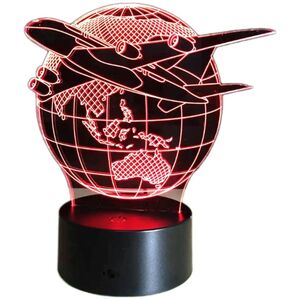 ATL ZD98D Lampka nocna samolot 3d led
