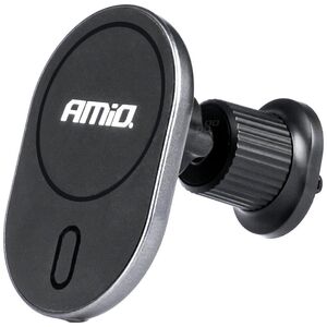 AMiO Uchwyt do samochodu na telefon z ładowarką indukcyjną do kratki my mag 15w amio-03769