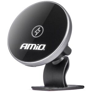 AMiO Uchwyt do samochodu na telefon z ładowarką indukcyjną na deskę kokpit my mag 15w amio-03774