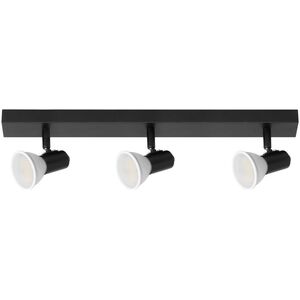 Lampa sufitowa Orno RIO SP 3, oprawa ścienno-sufitowa, GU10 max. 3x60W, IP20, czarna