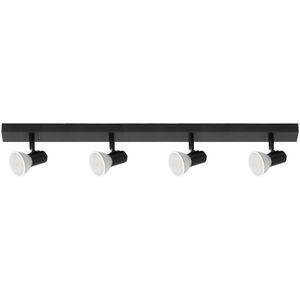 Lampa sufitowa Orno RIO SP 4, oprawa ścienno-sufitowa, GU10 max. 4x60W, IP20, czarna