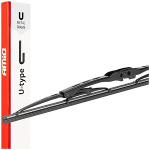 AMiO Wycieraczka samochodowa szkieletowa metalowa u-type uniwersalna 19" 480 mm 48 cm amio-04009