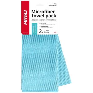 AMiO Mikrofibra ściereczka uniwersalna na sucho i mokro 30x40 cm 350g 2 szt. amio-03737