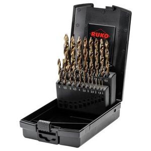 Drill Sourcing Σετ τρυπανιών 19 τεμαχίων RUKO HSS-CO Ultimatecut Flowstep 13494851 4007140386540