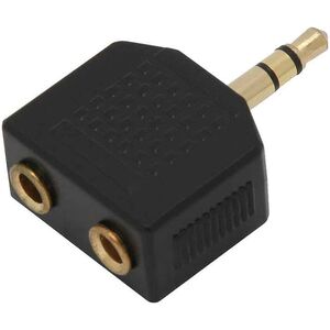 Adapter AV Blow 9974# Rozg.jack: wt.3,5-2gn.3,5st.złoty