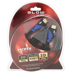 Kabel Blow 92-683# Przyłącze hdmi-hdmi 8k 3m plecionka