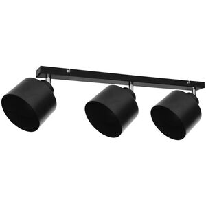 Lampa sufitowa Orno LISA oprawa ścienno-sufitowa, moc max. 3x60W, E27, czarna, listwa