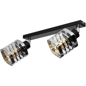 Lampa sufitowa Orno SIENA 2P E27, oprawa ścienno-sufitowa, max. 2x60W, czarna, listwa