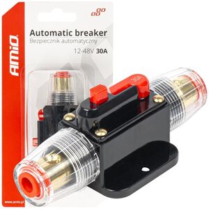 AMiO Samochodowy bezpiecznik automatyczny 30a 12v 24v 48v amio-03816