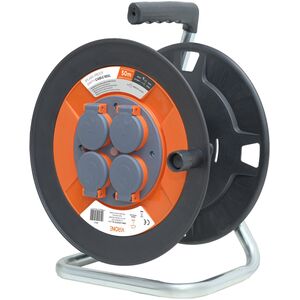 Orno Bryzgoszczelny zwijak bębnowy IP44 4x2P+Z 16A 230V, H05VV-F 3x1,5mm2, 50m