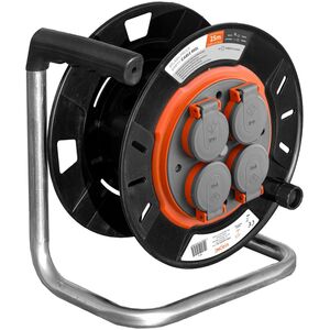 Orno Bryzgoszczelny zwijak bębnowy IP44 4x2P+Z 16A 230V, H05RR-F 3x1,5mm2, 25m