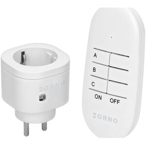 Orno Bezprzewodowe gniazdo mini sterowane pilotem 1+1, wersja Schuko