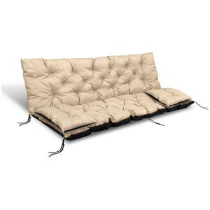 AIO FACTORY ZESTAW OGRODOWY 100x60x50CM + 2 PODUSZKI 42X42 CM BEŻOWY