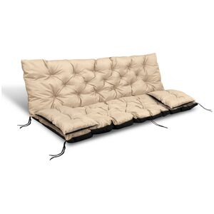 AIO FACTORY ZESTAW OGRODOWY 150x60x50CM + 2 PODUSZKI 42X42 CM BEŻOWY